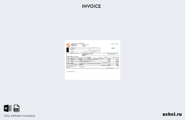 цифровая загрузка США Шаблон Home Depot
